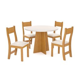 Conjunto para Sala de Jantar com 4 Cadeiras Athenas  - 2
