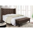 Ver imagem 3 de Cabeceira Cama Box Queen 160cm e Recamier Vicenza Veludo S04 - D'Rossi Marrom
