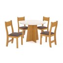 Ver imagem 2 de Conjunto para Sala de Jantar com 4 Cadeiras Athenas