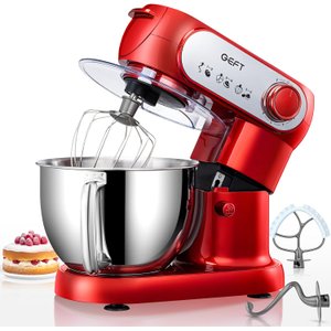 Batedeira Geft 6 Qt 600w Cabeça Inclinável Vermelha