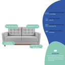 Ver imagem 5 de Kit Sofá 2 Lugares e 2 Poltronas Luxo Moderno Sala de Estar Samuel