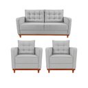 Ver imagem 2 de Kit Sofá 2 Lugares e 2 Poltronas Luxo Moderno Sala de Estar Samuel