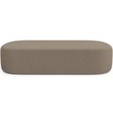Ver imagem 3 de Kit 02 Puffs Decorativos Orgânicos para Living Quarto 160cm Doha W01 Bouclê Bege - Lyam Decor