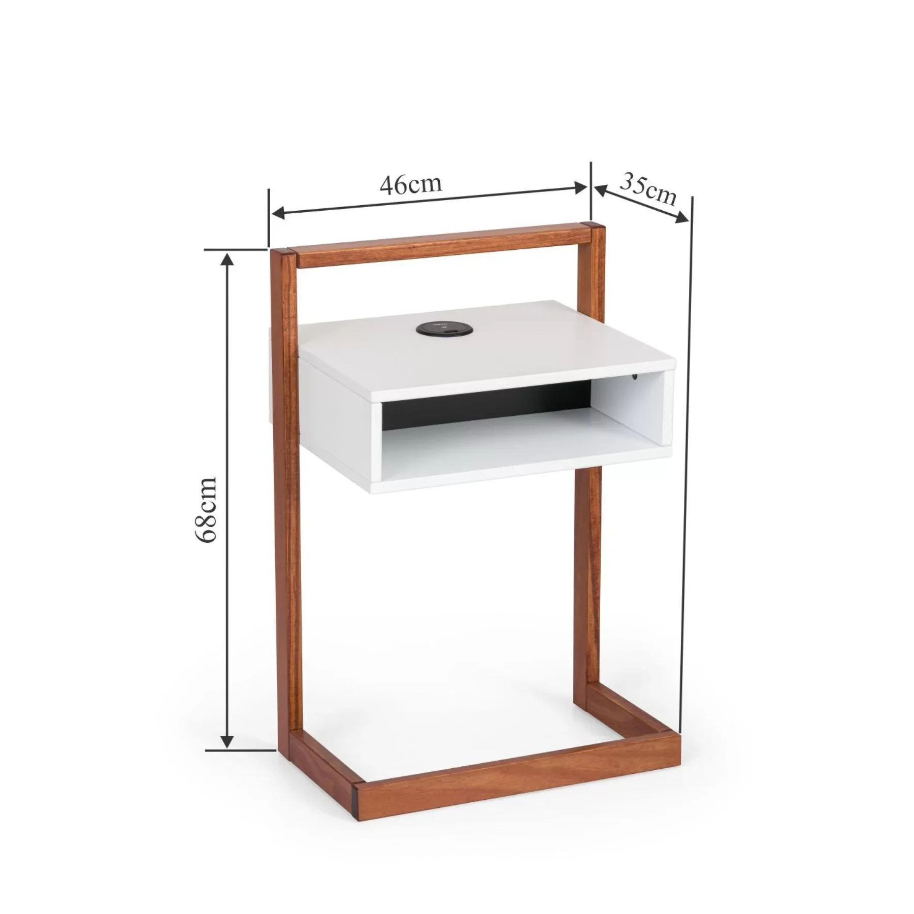 Mesa de Cabeceira com Carregador por Indução Tech Artemobili ...