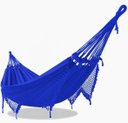 Ver imagem 1 de Rede de Dormir Descanso Casual Pernambucana Azul Royal