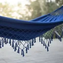 Ver imagem 3 de Rede de Dormir Descanso Casual Pernambucana Azul Royal