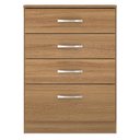 Ver imagem 3 de Cômoda Astral 4 Gavetas Amêndola - Demóbile