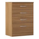 Ver imagem 1 de Cômoda Astral 4 Gavetas Amêndola - Demóbile