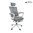 Ver imagem 2 de Cadeira de Escritório Presidente Executiva Oficial Paris - Cinza - 1