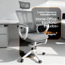 Ver imagem 3 de Cadeira de Escritório Presidente Executiva Oficial Paris - Cinza - 1