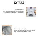 Ver imagem 7 de Cadeira de Escritório Presidente Executiva Oficial Paris - Cinza - 1