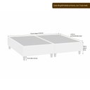 Ver imagem 4 de Cama Box com Cabeceira King Elegante Courino Marrom - Sallar Home