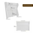 Ver imagem 3 de Cama Box com Cabeceira King Elegante Courino Marrom - Sallar Home