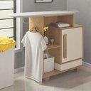 Ver imagem 3 de Tábua de Passar Roupa com Gabinete Havaí Rv Móveis Cinamomo / Off White