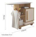 Ver imagem 2 de Tábua de Passar Roupa com Gabinete Havaí Rv Móveis Cinamomo / Off White