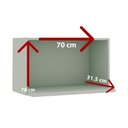 Ver imagem 3 de Armário de Cozinha Genialflex Iluminata Aéreo Hortelã