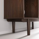 Ver mais imagens de Estante para Livros Office 3 Portas 3 Nichos Madeira Imbuia Simona Idimex