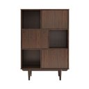 Ver imagem 3 de Estante para Livros Office 3 Portas 3 Nichos Madeira Imbuia Simona Idimex