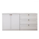 Ver imagem 3 de Cômoda Infinity 2 Portas 3 Gavetas 100% MDF Branco Fosco - Genialflex