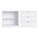Ver imagem 4 de Cômoda Infinity 2 Portas 3 Gavetas 100% MDF Branco Fosco - Genialflex