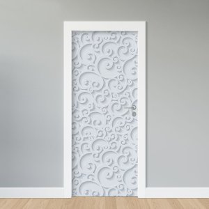 Adesivo de Porta - Arabesco 3d