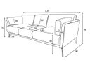 Ver imagem 3 de Sofá de Couro Lexus 3 Lugares Marrom - Mempra