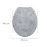 Assento Sanitário Oval Almofadado Marmorizado Astra - 3