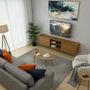 Ver mais imagens de Rack para TV até 75 Polegadas MDF 180cm Pés em Madeira Maciça 2 Portas Correr Origem