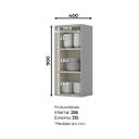 Ver imagem 2 de Armário Aéreo para Cozinha 40x31,5x90cm Ketlin 