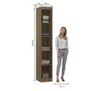 Ver imagem 3 de Guarda Roupa Modulado 38cm 1 Porta Paris Luciane Móveis