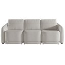 Ver imagem 6 de Sofá Cama para Sala de Estar 3 Lugares 306cm Montserrat K01 Bouclê Creme - Lyam Decor