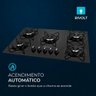 Fogão Cooktop 5 Bocas a Gás Mondial Ctg-02 Preto/inox Bivolt - 3