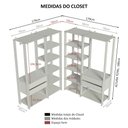 Ver imagem 4 de Guarda-roupa Closet Modulado Valencia 4 Gavetas 358cm Madesa 04