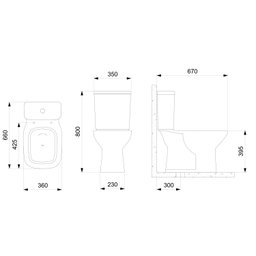 Kit Vaso Sanitário com Caixa Acoplada e Assento Soft Close Debba Square Roca - 6
