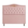 Conjunto Cabeceira e Calçadeira Holanda 140cm Veludo Rosê Speciale Home - 4