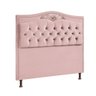 Conjunto Cabeceira e Calçadeira Holanda 140cm Veludo Rosê Speciale Home - 3
