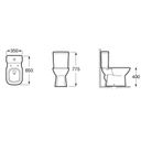 Ver imagem 4 de Kit Vaso Sanitário com Caixa Acoplada e Assento Soft Close Debba Classic Roca