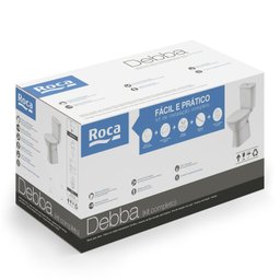 Kit Vaso Sanitário com Caixa Acoplada e Assento Soft Close Debba Classic Roca - 7
