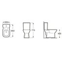 Ver imagem 4 de Kit Vaso Sanitário com Caixa Acoplada e Assento Soft Close Debba Classic Roca