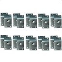 Ver imagem 1 de Kit 20 Chapinha Chapa Base Pés Palito Inclinada Metal Zincado Rosca 5/16 - Arkell