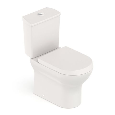 Kit Vaso Sanitário com Caixa Acoplada e Assento Soft Close Nexo Roca Bege/Fosco