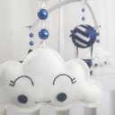 Ver imagem 2 de Mobile para Berço Musical Giratório Chuva de Amor Balão Marinho