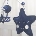 Ver imagem 3 de Mobile para Berço Musical Giratório Chuva de Amor Balão Marinho