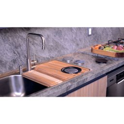 Cuba de Sobrepor Tramontina Morgana Maxi 75 FX 86 x 50 cm Aço Inox com Dosador de Sabão Tábua e - 3