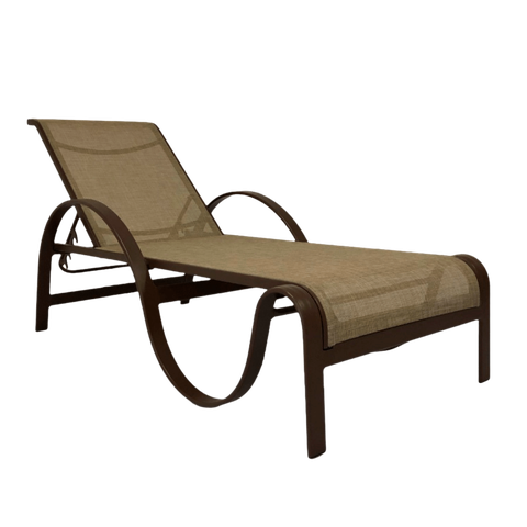 Espreguiçadeira de Alumínio para Piscina com Encosto Regulável