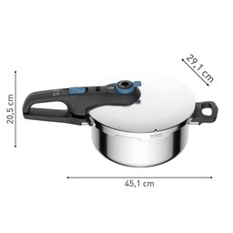 Panela de Pressão Inox Trendy 4l Fechamento Externo Rochedo - 5
