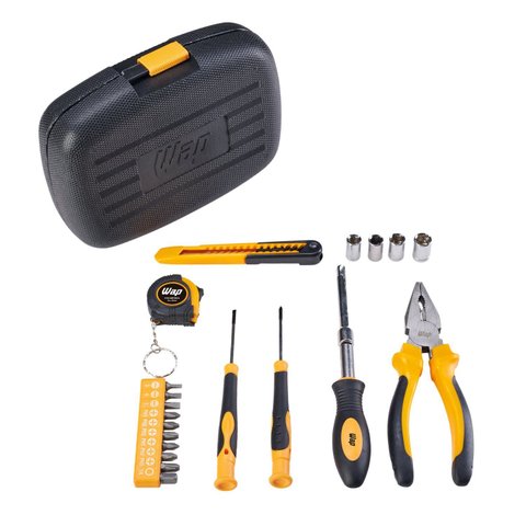 Kit de Ferramentas Manuais Wap MKF21 com 21 Peças e Maleta Organizadora