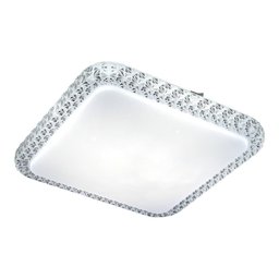 Plafon Led 36w Acrílico Transparente Quadrado 43cm Bivolt - 1