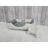 Cama P Cinza e Bege Pet Colchão para Cachorro Caminha P Caes e Gatos Personalizada com Nomes - 4