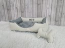 Ver imagem 4 de Cama P Cinza e Bege Pet Colchão para Cachorro Caminha P Caes e Gatos Personalizada com Nomes